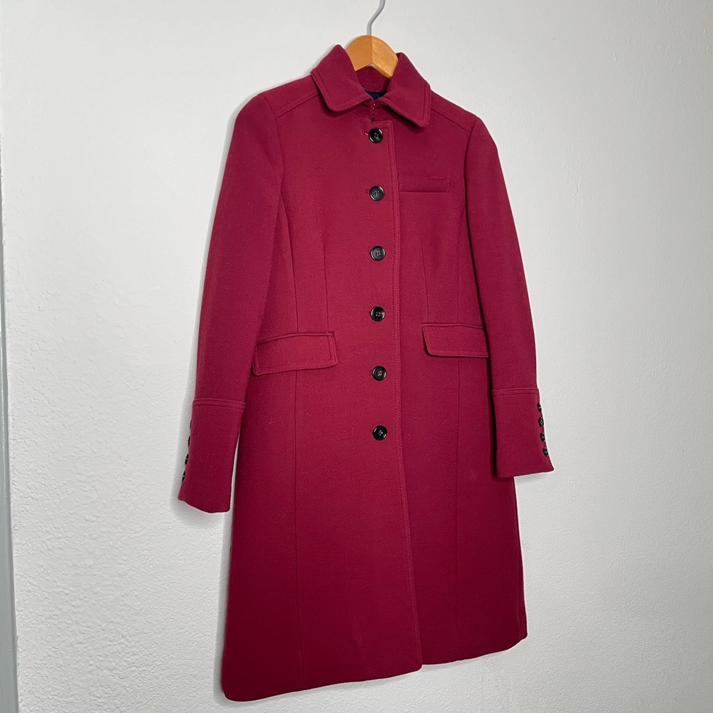 J. Crew double city wool lady day coat petite